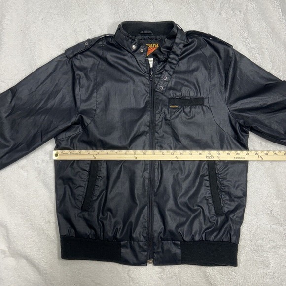 Vintage 90's Niagara Black Softshell Bomber Jacket Men's Size Medium - Picture 5 of 8